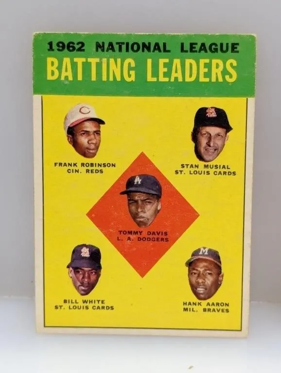 1963 Topps Leaders #1 Aaron,Musial, Etc. HOF S