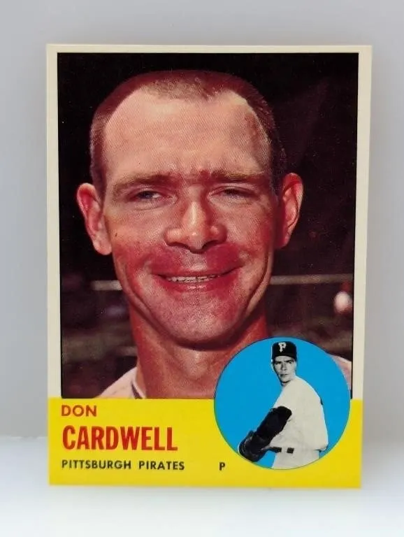 1963 Topps High #'s #575 Don Cardwell Pirates