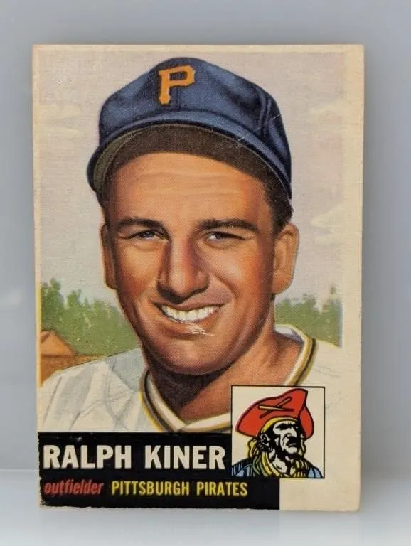 1953 Topps Semi Hi #191 Ralph Kiner HOF PL/S