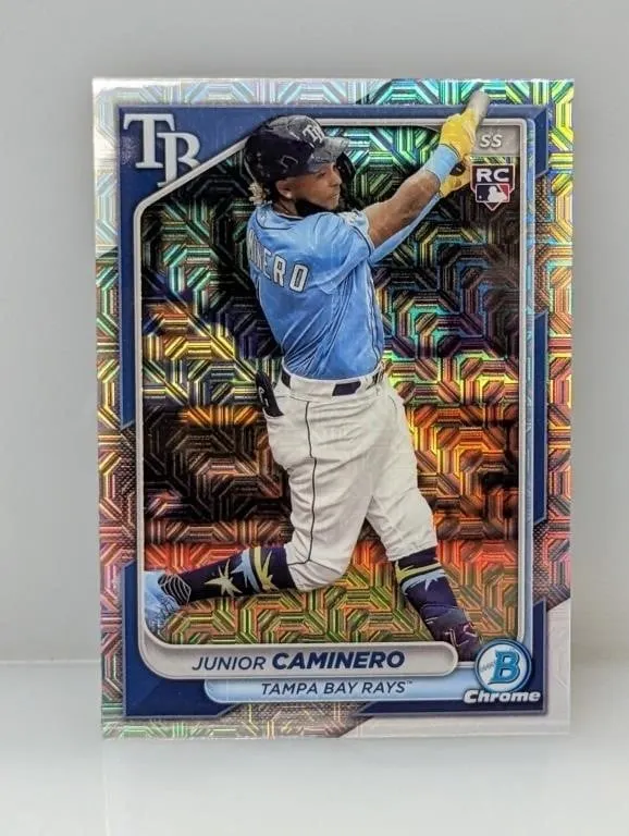 2024 Bowman Chrome Mojo Ref Junior Caminero RC #56