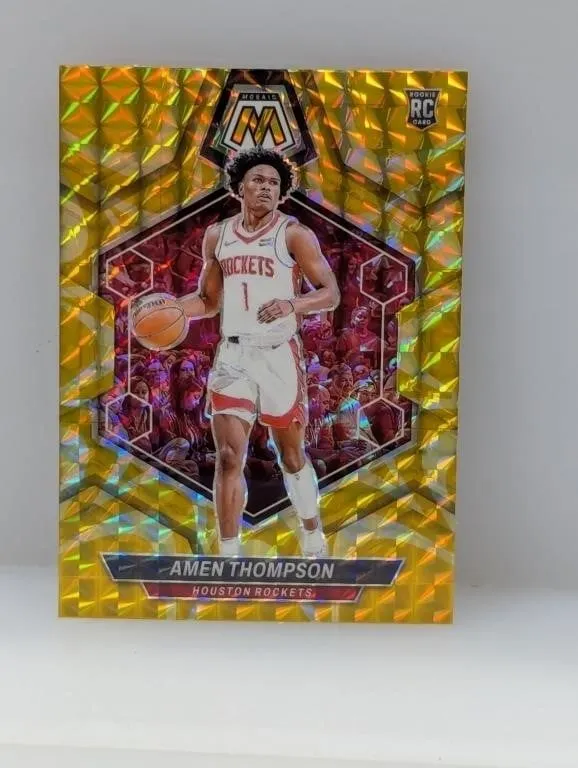 2023-24 Mosaic Gold Mosaic Prizm Amen Thompson RC