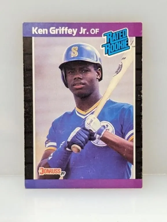 1989 Donruss Rated Rookie Ken Griffey Jr RC Edges