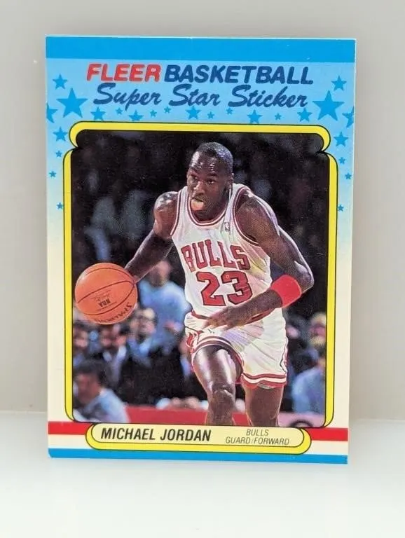 1988-1989 Fleer Super Star Sticker Michael Jordan