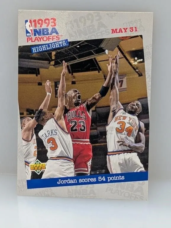 1993-1994 UD Jordan Scores Points Michael Jordan