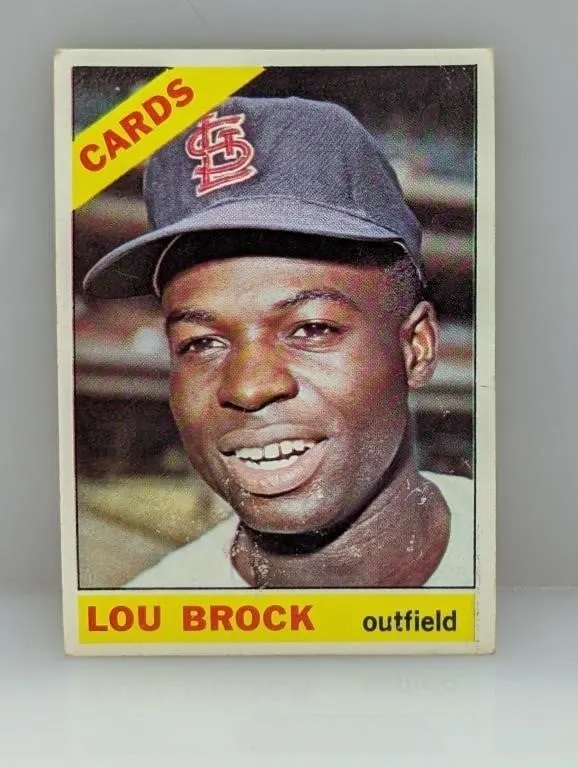 1966 Topps Lou Brock #125 Surface/Wrinkles