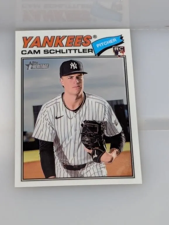 2026 Topps Heritage Cam Schlittler RC #222
