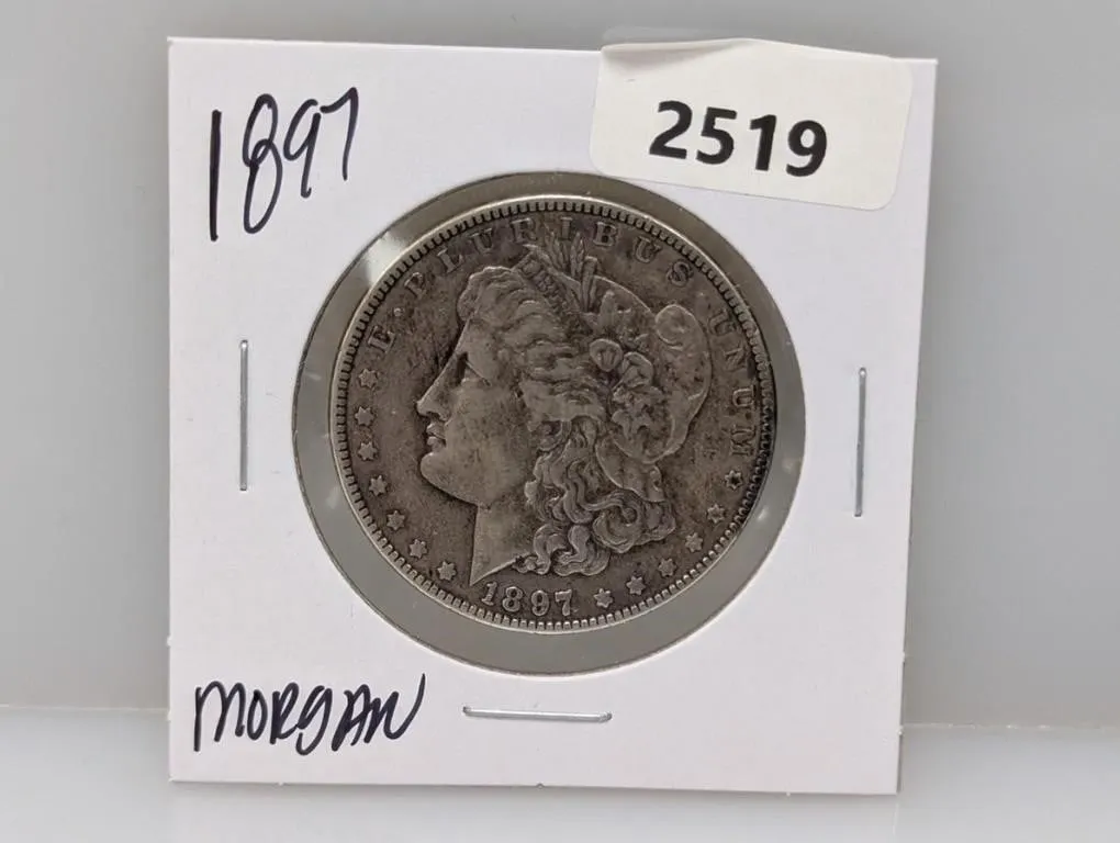 1897 90% Silv Morgan $1 Dollar