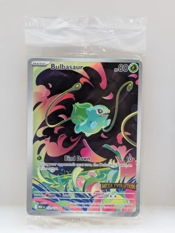 2025 Pokemon Mega Evolution Stamp Sealed Bulbasaur