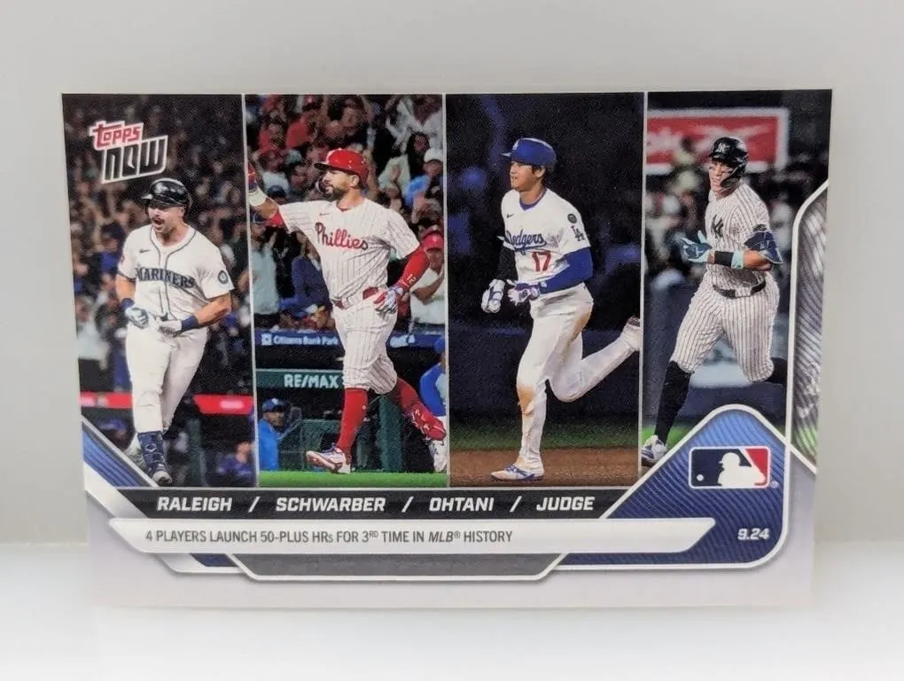2025 Topps Now Raleigh Schwarber Ohtani Judge #766