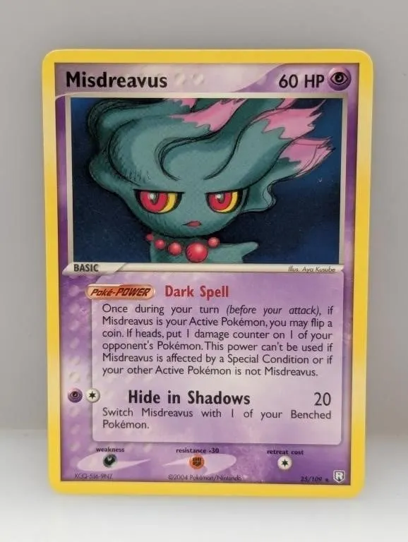 2004 Pokemon EX Team Rocket Returns Misdreavus Es