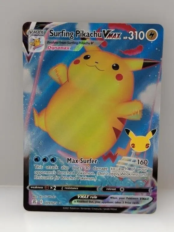 2021 Pokemon Celebrations Surfing Pikachu Vmax #9