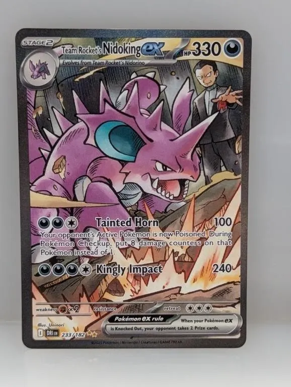 2025 Pokemon Team Rocket's Nidoking ex #233