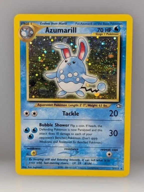2000 Pokemon Neo Genesis Azumarill Holo #2