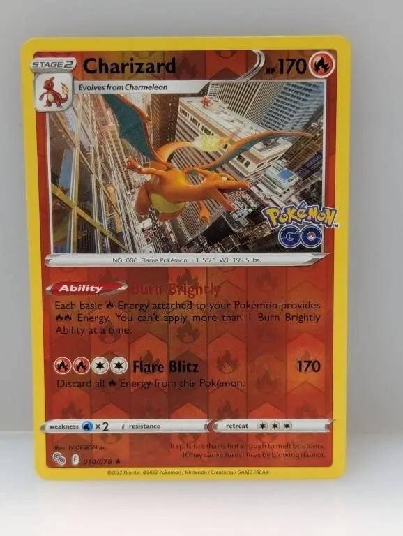2022 Pokemon GO Charizard Reverse Holo #10