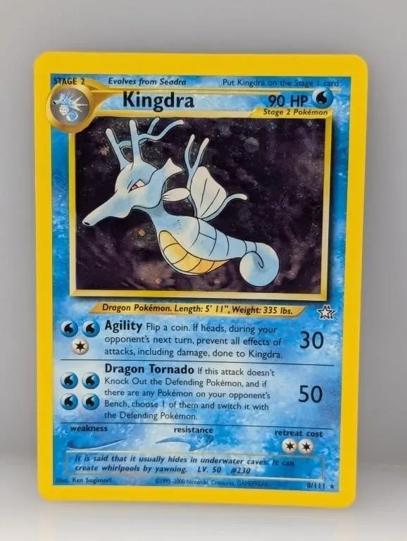 2000 Pokemon Neo Genesis Kingdra Holo #8