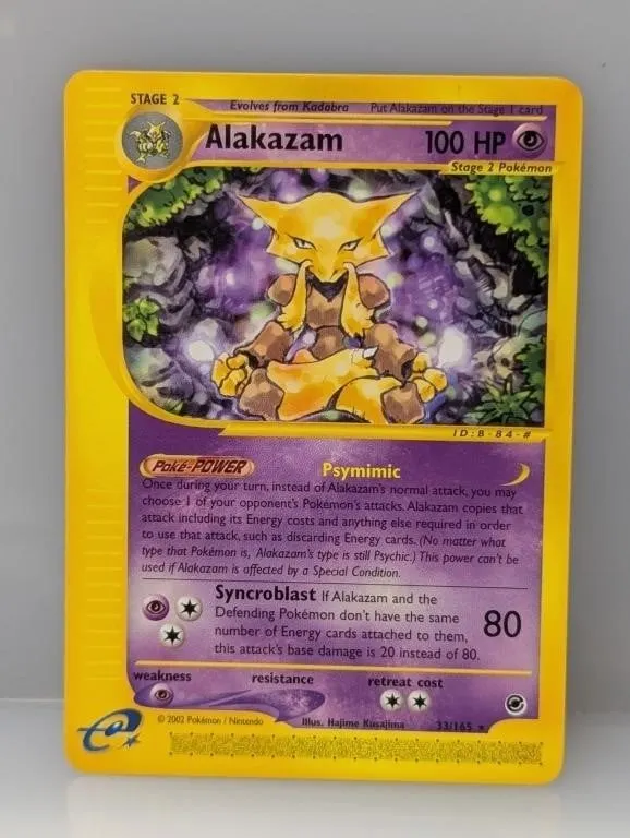2002 Pokemon Expedition Alakazam #33