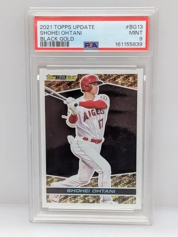 2021 Shohei Ohtani Topps Update Black Gold PSA 9
