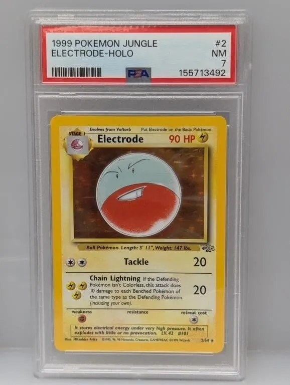 1999 Pokemon Jungle Electrode Holo #2 PSA 7