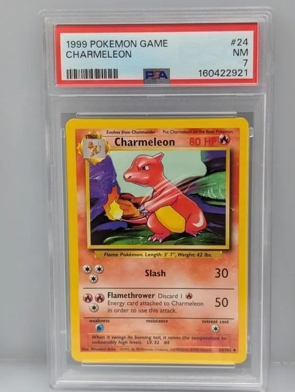 1999 Pokemon Charmeleon #24 PSA 7