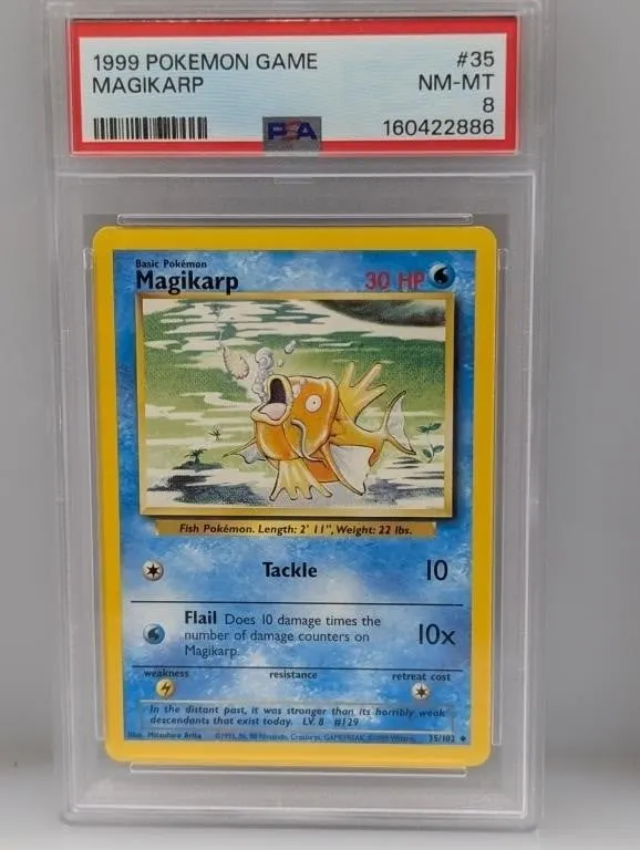 1999 Pokemon Magikarp #35 PSA 8