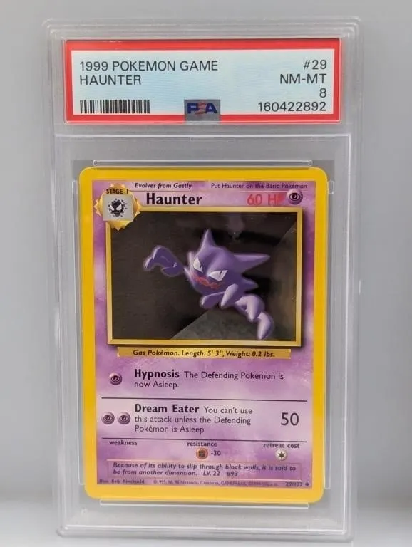 1999 Pokemon Haunter #29 PSA 8