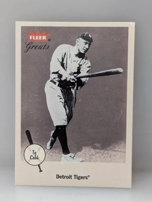 2002 Fleer Greats of the Game Baseball #33 Ty Cobb
