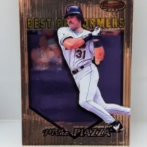 Mike Piazza Refractor 100 1999 Bowman's Best HOF I