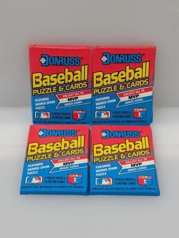 (4) 1989 Donruss Packs Looks For Griffey Jr RC