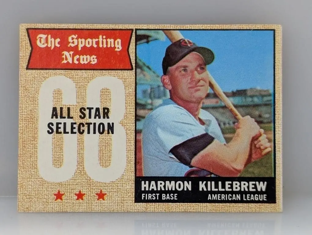 1968 TOPPS Baseball HARMON KILLEBREW HOF Indents