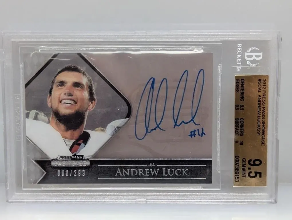 /299 2012 Press Pass Showcase Luck Auto BGS 9.5