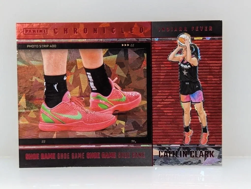 2025 Caitlin Clark Shoe Game Red Cracked Ice 77