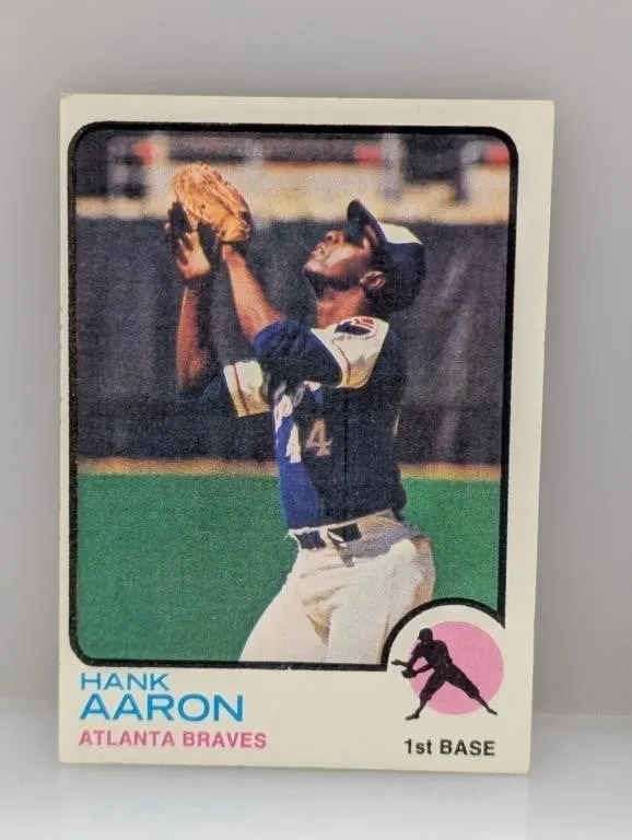 1973 TOPPS Baseball HANK AARON HOF 100