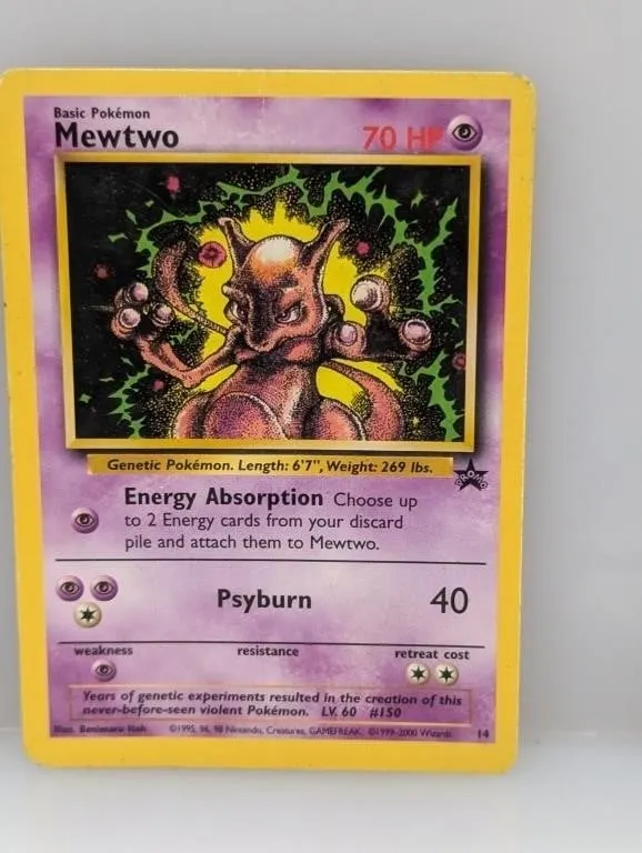 Pokemon 2000 Mewtwo Promo Surface/Corners/Edges