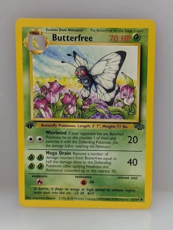 Pokemon 1999 1st Edition Butterfree 33