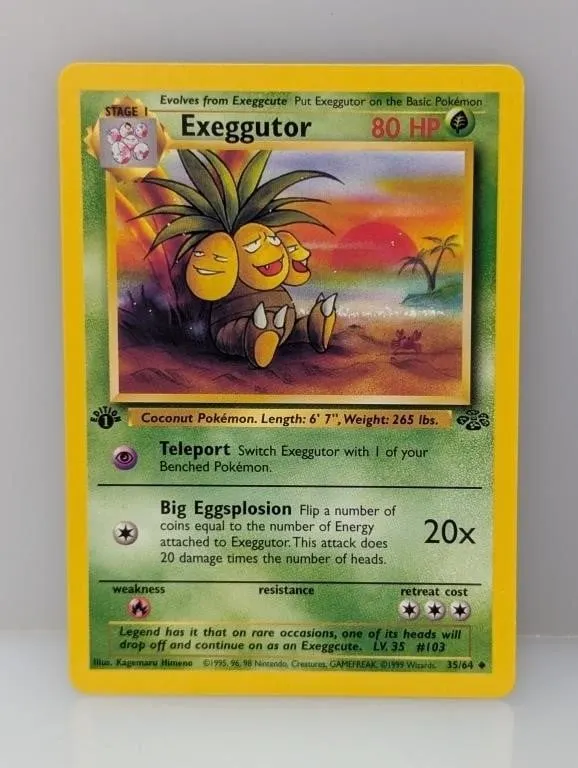 Pokemon 1999 1st Edition Exeggutor 35