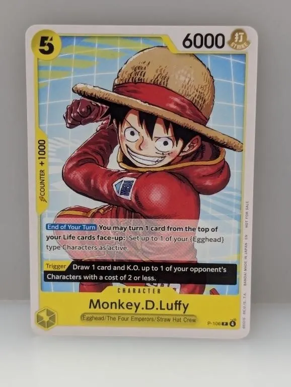 One Piece Monkey.D.Luffy P-106 Promo
