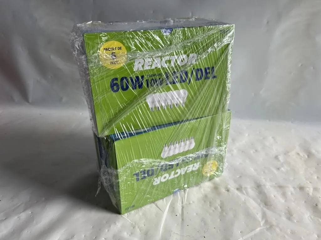 Reactor 60W Equiv LED Bulbs, 6-Pack (2 Boxes)