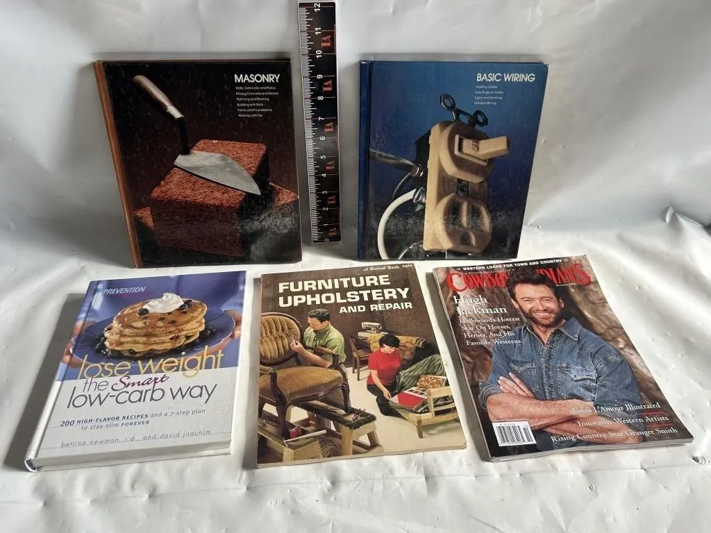 Home Repair Books, Cookbook & Cowboy Magazine