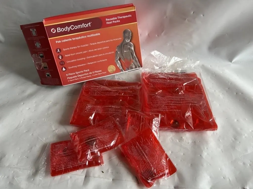 BodyComfort Reusable Heat Packs 6-Piece Sports Set