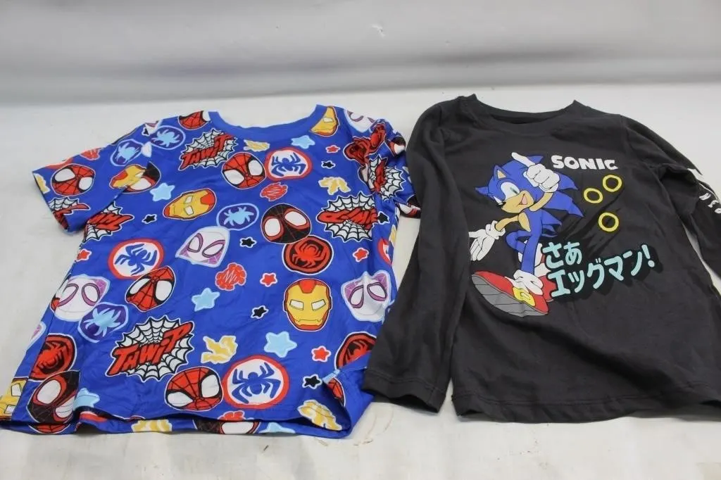 Kids Spidey & Sonic Long/Short Sleeve T-Shirts,