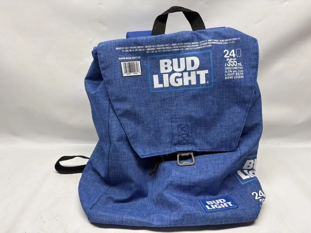 Bud Light 24x355mL Backpack Cooler Bag