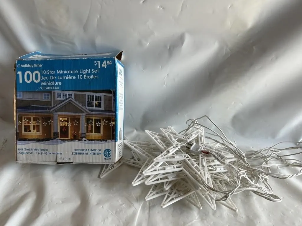 Holiday Time 100-Light Star Miniature Light Set