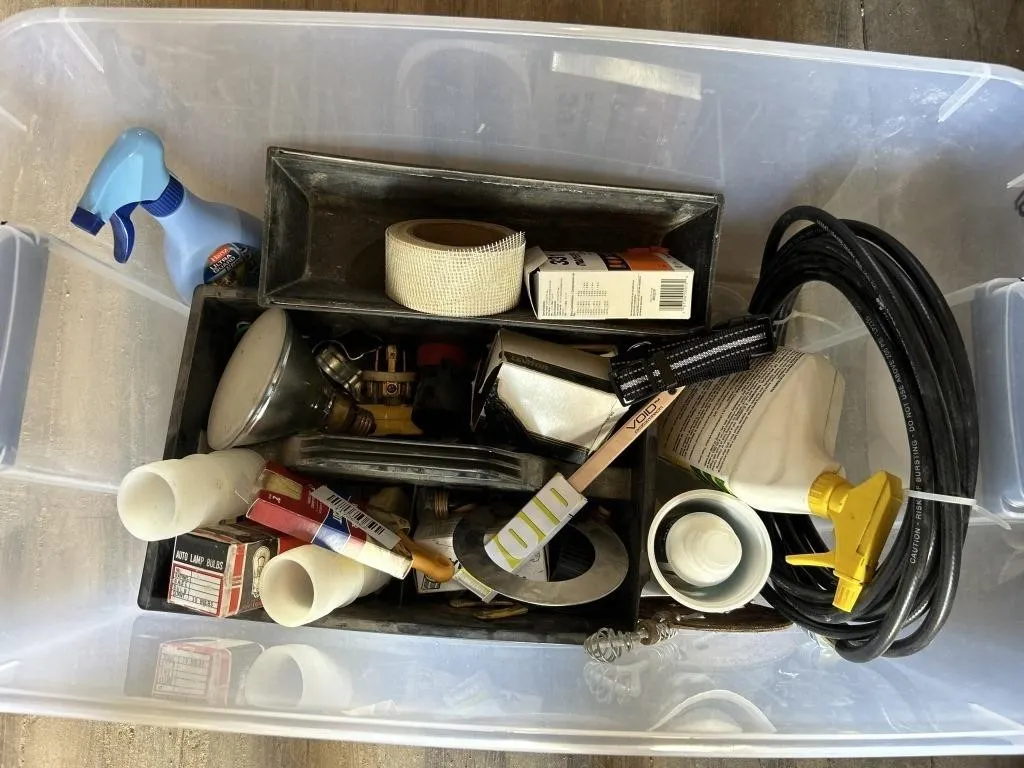 Mixed Garage & Electrical Supplies Lot