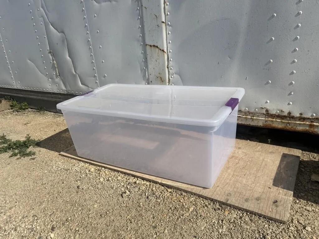 Sterilite Clear Storage Bin with Lid