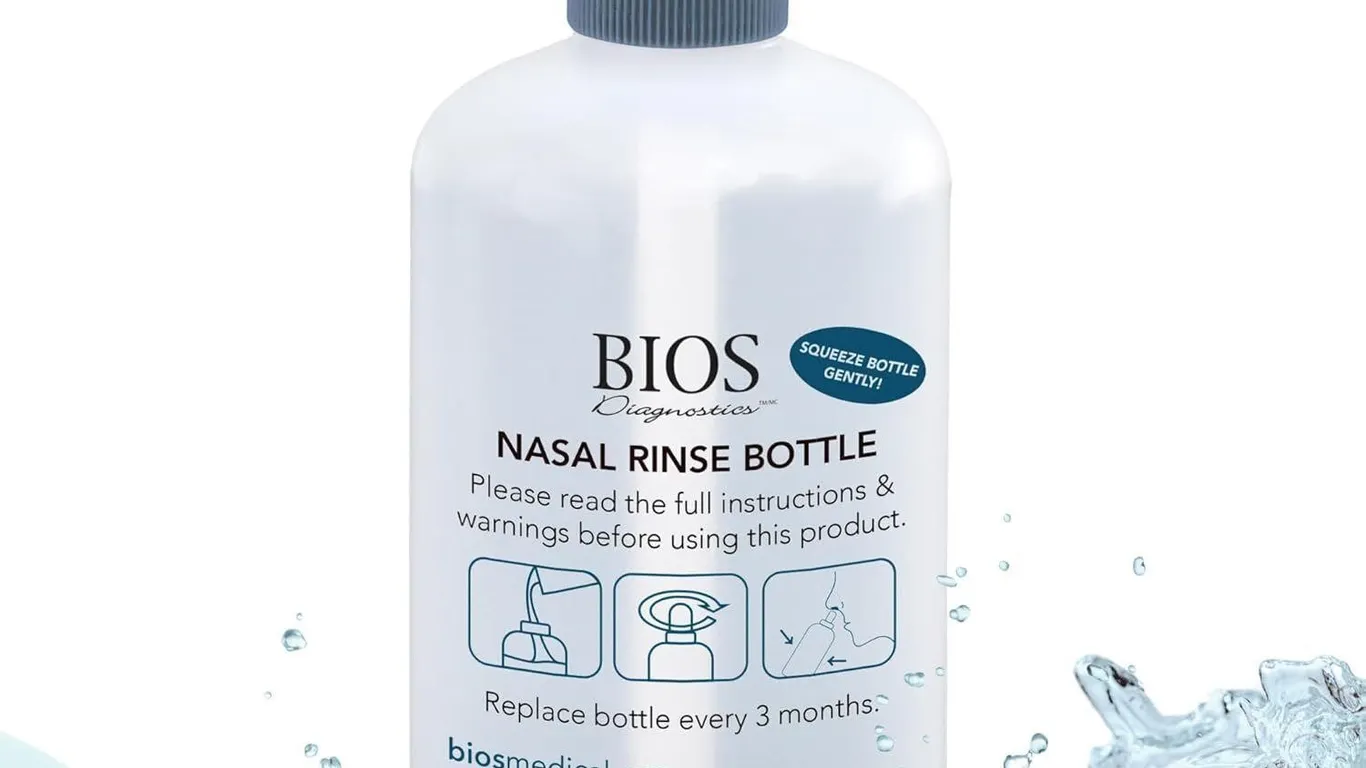 NEW BIOS Diagnostics Nasal Rinse Bottle