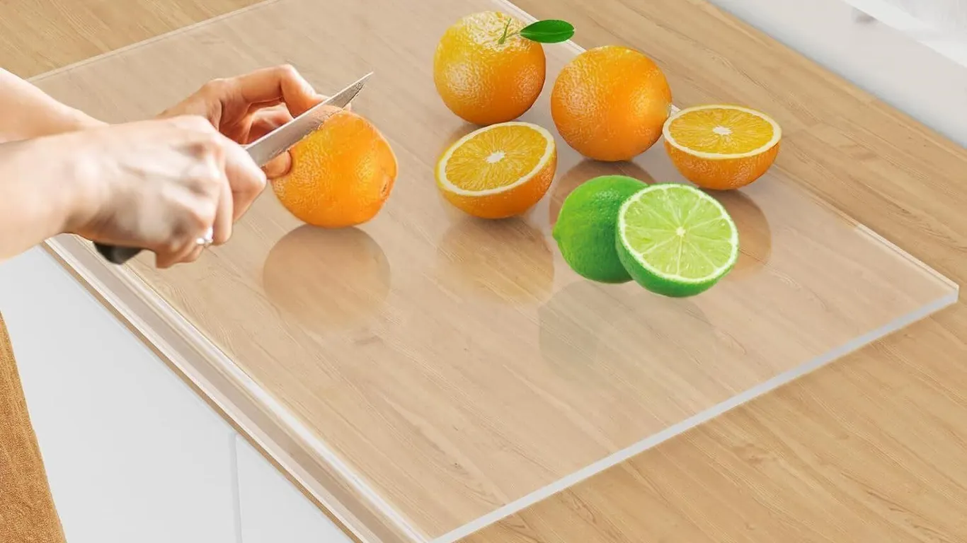 New $33 (18x14") Acrylic Cutting Board Clear...