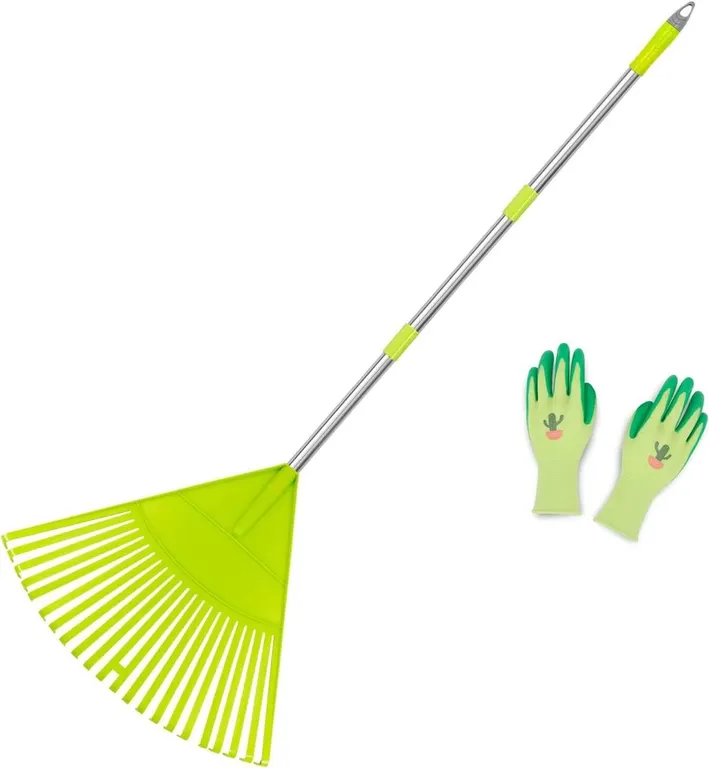 New $40 (56") Colwelt Plastic Leaf Rake Set