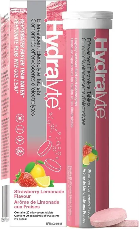 NEW 2pk HydraLyte Effervescent Electrolyte Tablets