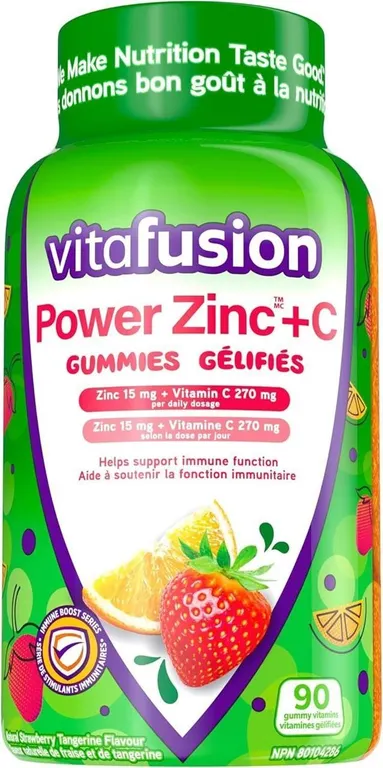 SEALED (90ct) Power Zinc + C Gummy Vitamins