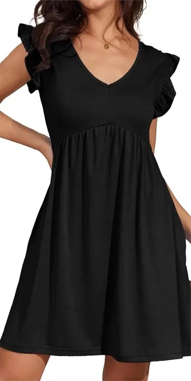 NEW $30 (XXL) Women's Tie V Back Baby Doll Dress